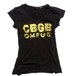 Vintage Y2K CBGB OMFUG Baby Tee Shirt Women’s Small Y2K Kidcore